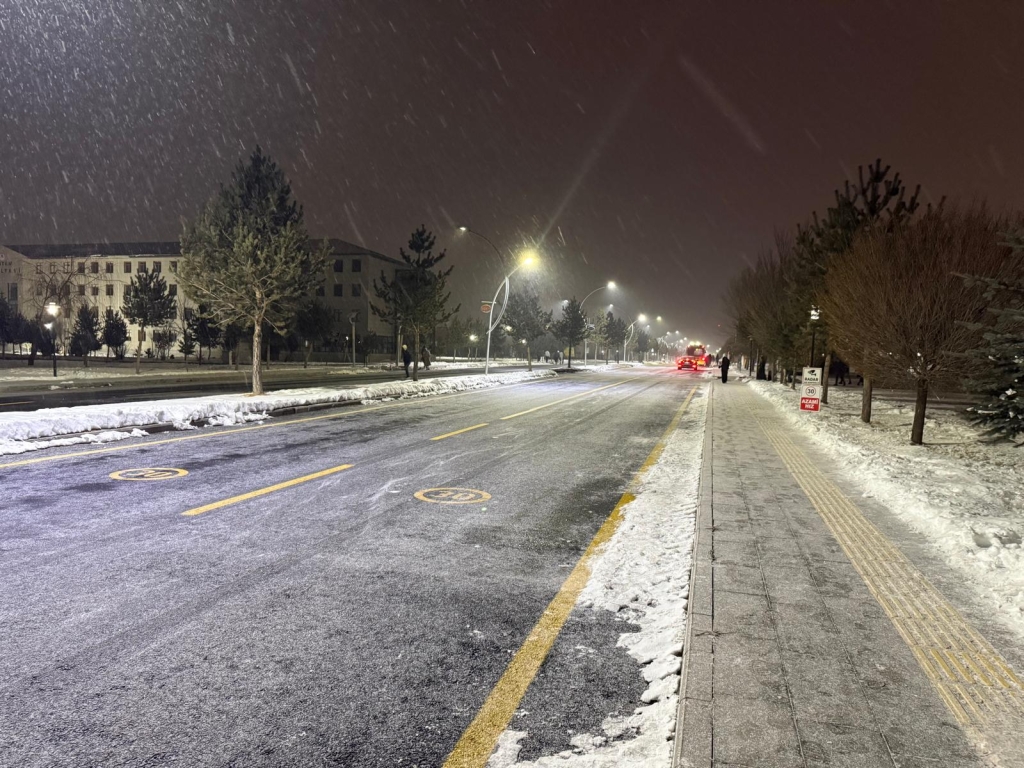 Ağrı'da bahar beklenirken kar geri döndü